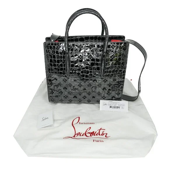 Christian Louboutin Medium Paloma Studs Leather Satchel Bag - Picture 5 of 9